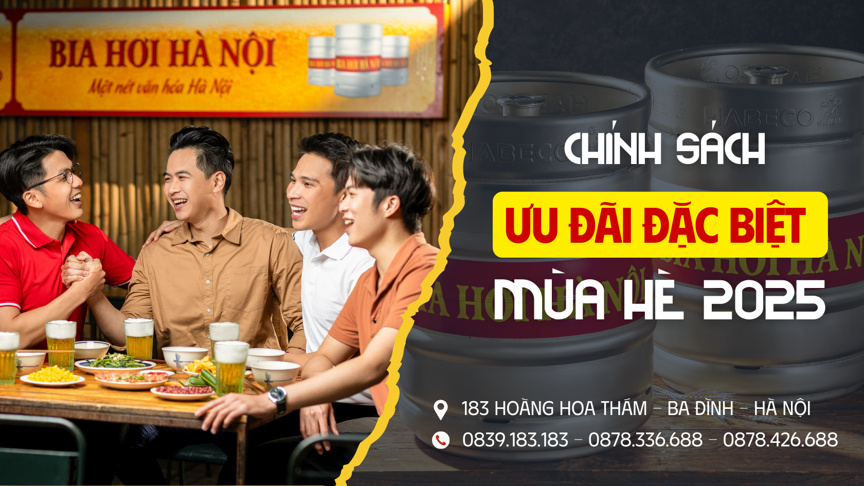 TRỞ THÀNH ĐỐI TÁC CỦA NPP BIA HƠI HÀ NỘI - CHÍNH SÁCH ƯU ĐÃI ĐẶC BIỆT 2025